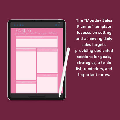 The Sales Success Planner – Track Goals, Revenue & Strategies for Business Growth | Printable PDF