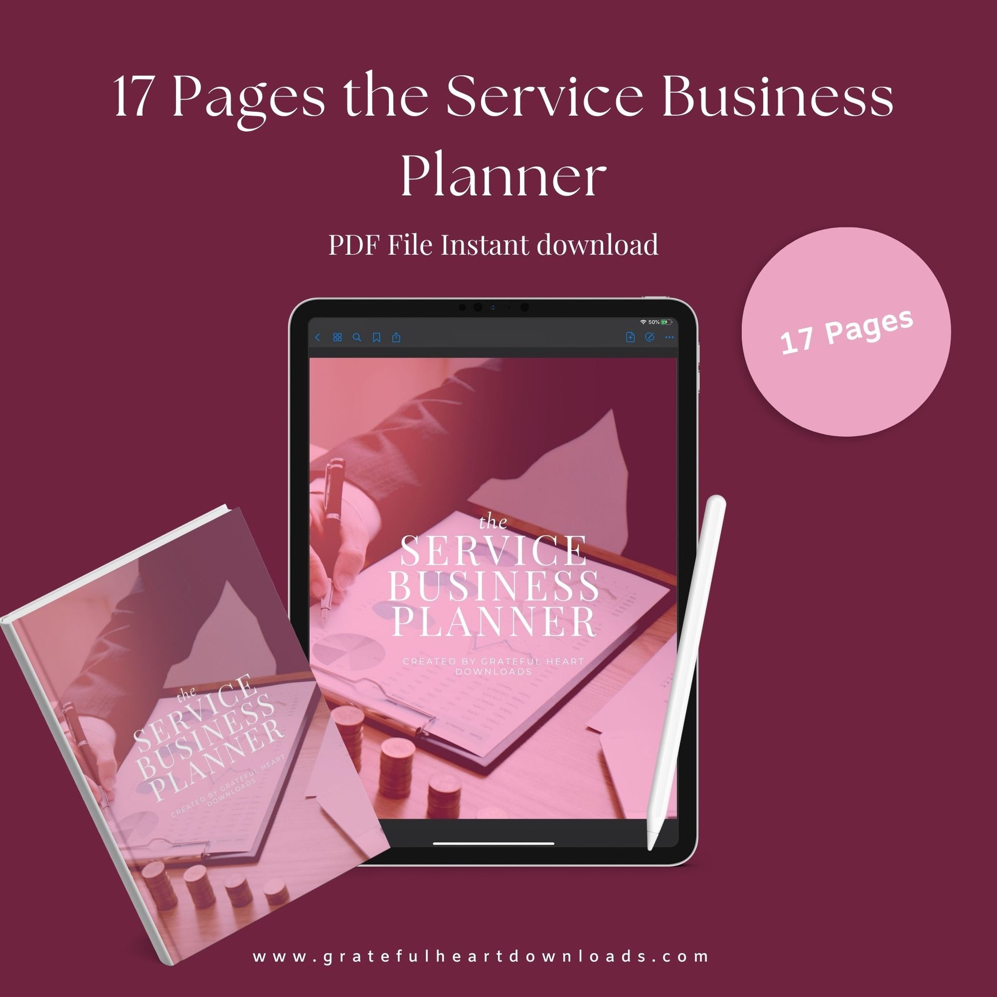 The Service Business Planner – Track Clients, Payments & Scheduling for Service-Based Businesses | Printable PDF