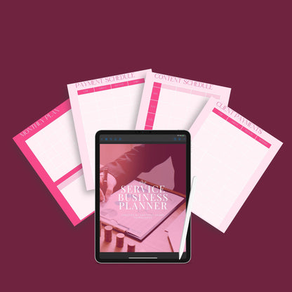 The Service Business Planner – Track Clients, Payments & Scheduling for Service-Based Businesses | Printable PDF