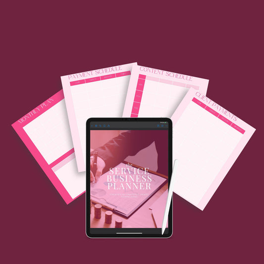 The Service Business Planner – Track Clients, Payments & Scheduling for Service-Based Businesses | Printable PDF