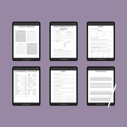 The Shopify Planner – Step-by-Step Guide to Building, Launching & Scaling Your Online Store | Printable PDF