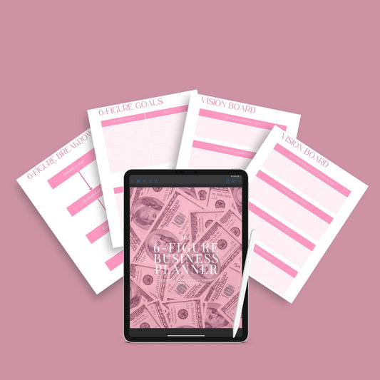 The Six-Figure Business Planner – Track Sales, Goals & Strategy to Scale Your Business | Printable PDF