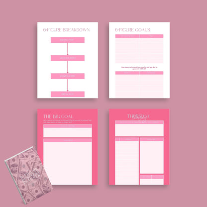 The Six-Figure Business Planner – Track Sales, Goals & Strategy to Scale Your Business | Printable PDF