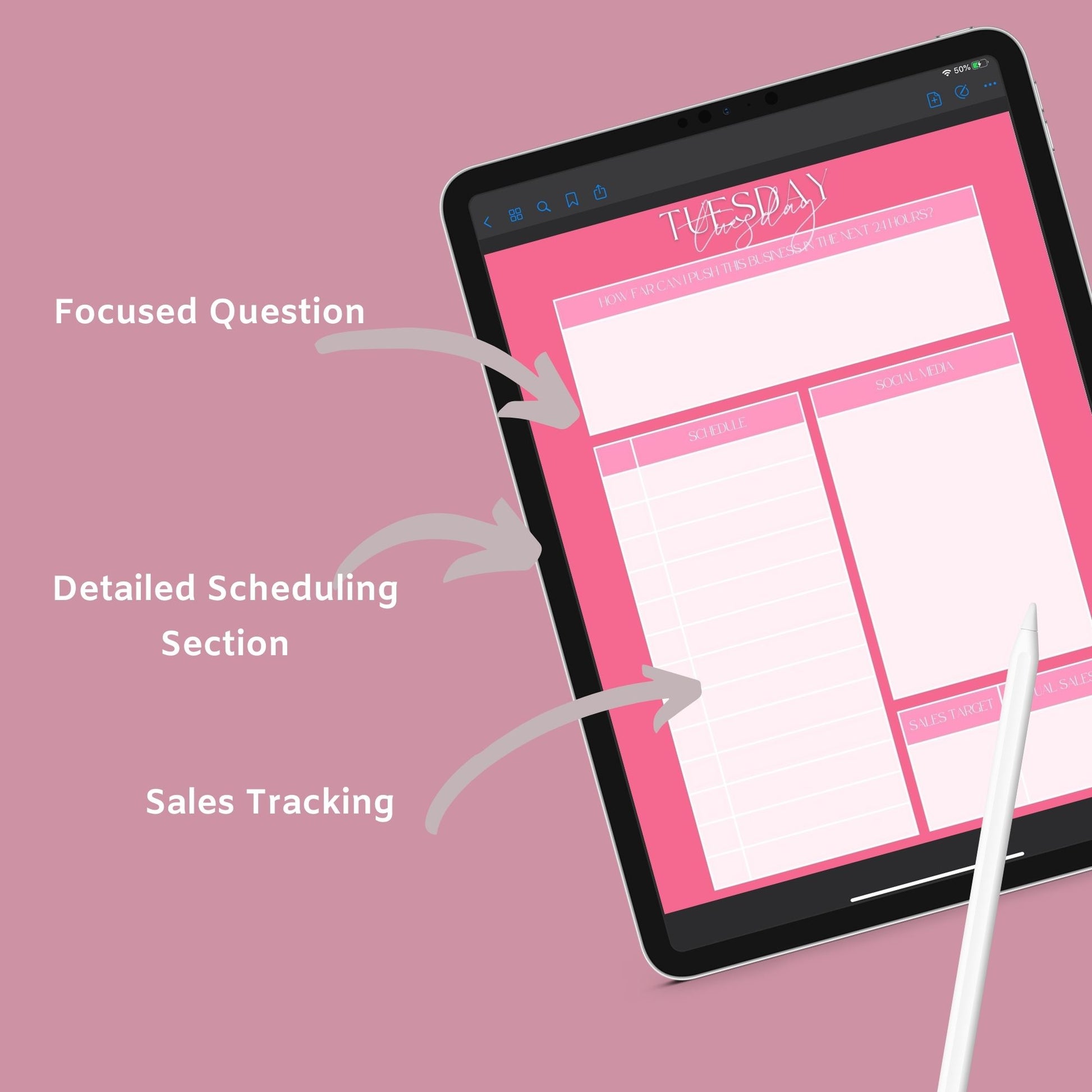 The Six-Figure Business Planner – Track Sales, Goals & Strategy to Scale Your Business | Printable PDF