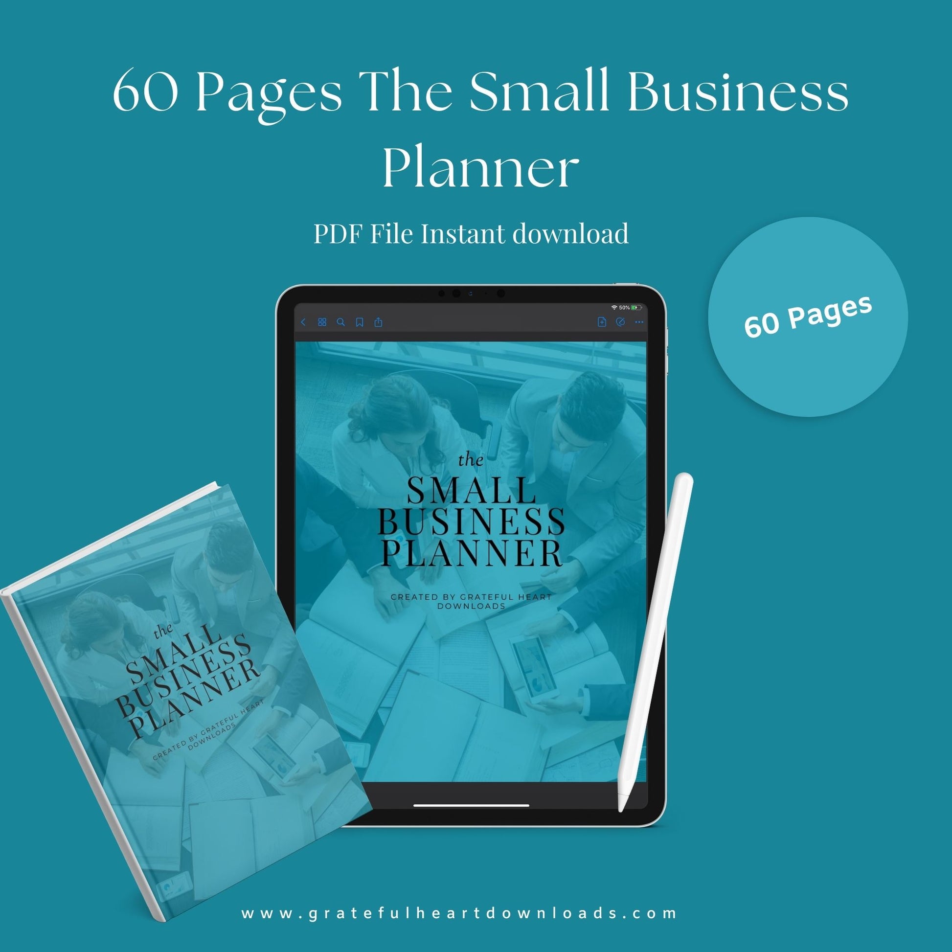 The Small Business Planner – Organize Finances, Marketing & Growth | Printable PDF