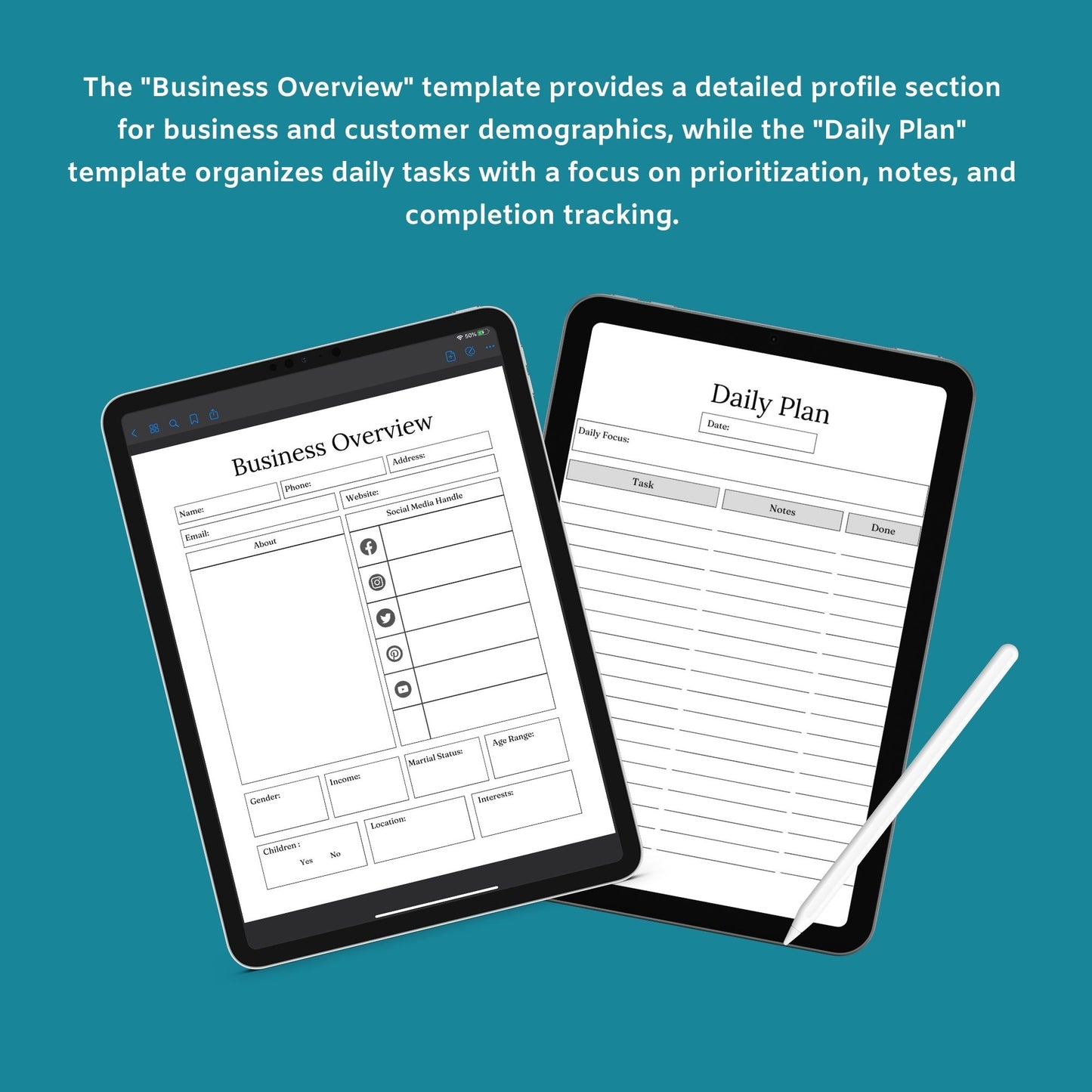 The Small Business Planner – Organize Finances, Marketing & Growth | Printable PDF