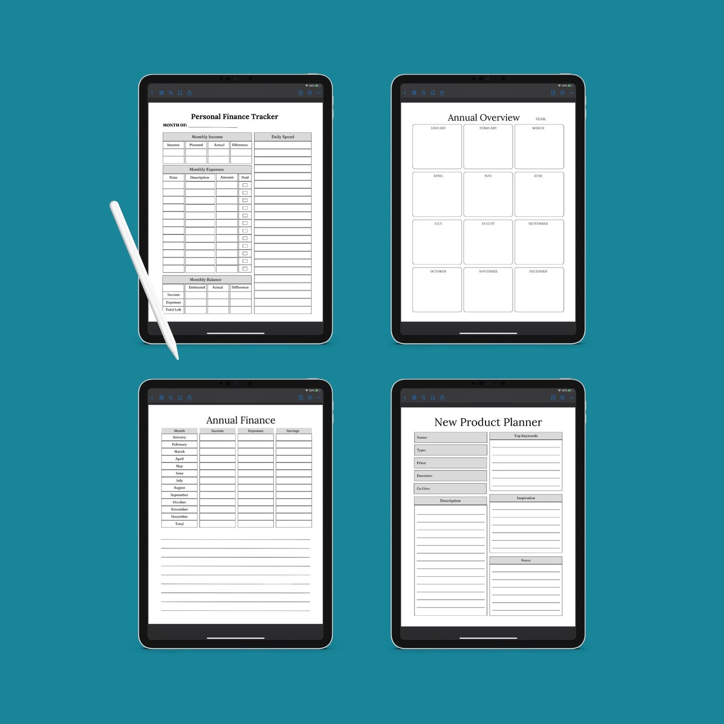 The Small Business Planner – Organize Finances, Marketing & Growth | Printable PDF