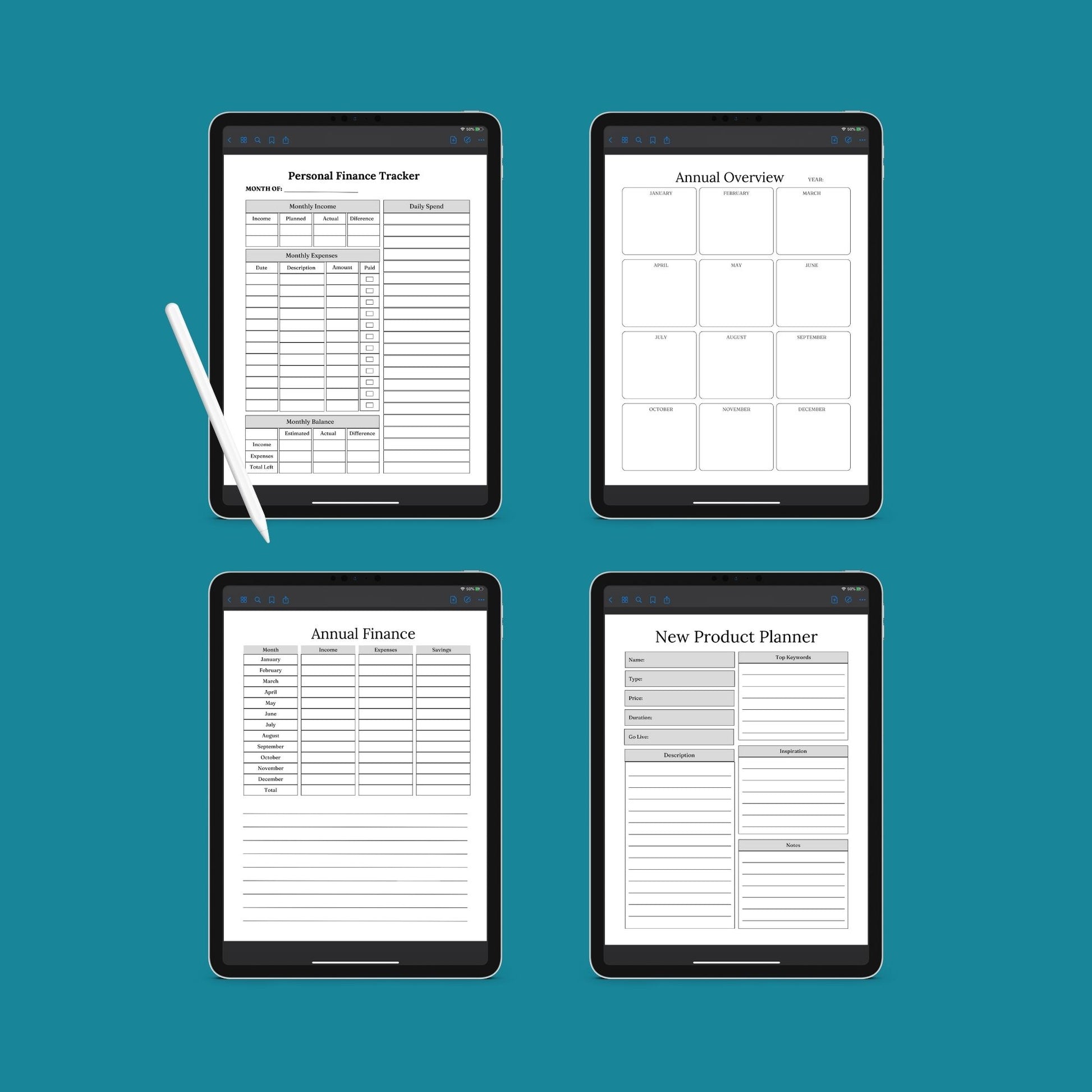 The Small Business Planner – Organize Finances, Marketing & Growth | Printable PDF