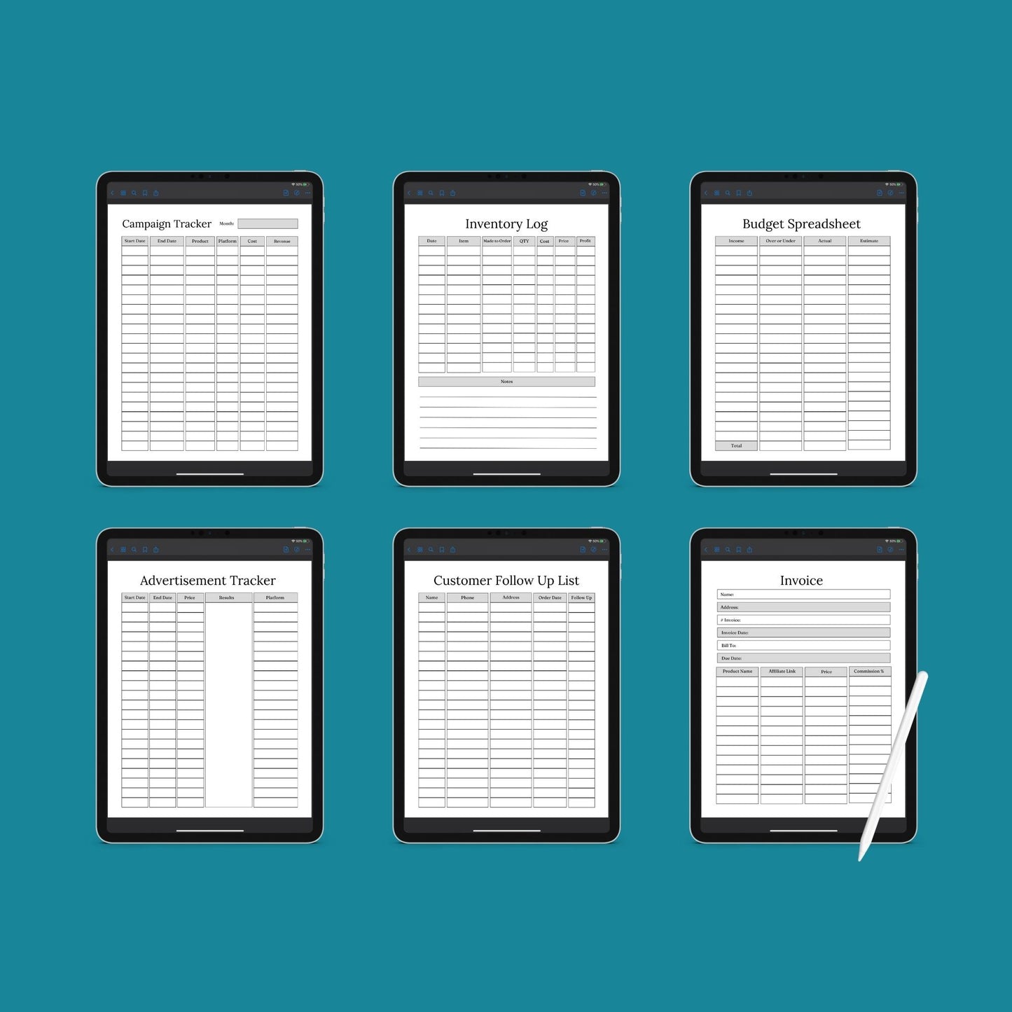 The Small Business Planner – Organize Finances, Marketing & Growth | Printable PDF