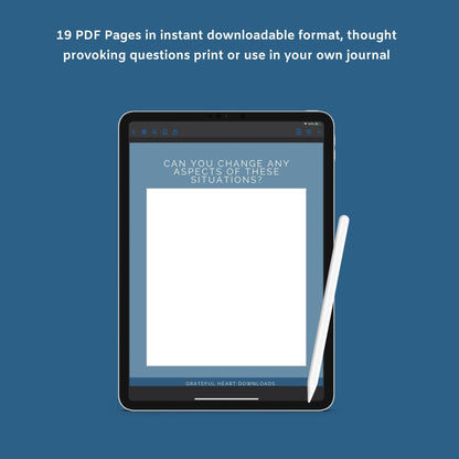 The Stress Relief Journal – Guided Prompts to Reduce Anxiety & Find Calm | Printable PDF