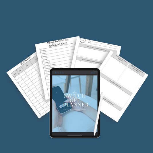 The Switch Off Planner – Digital Detox & Mindfulness Tracker for a Balanced Life | Printable PDF