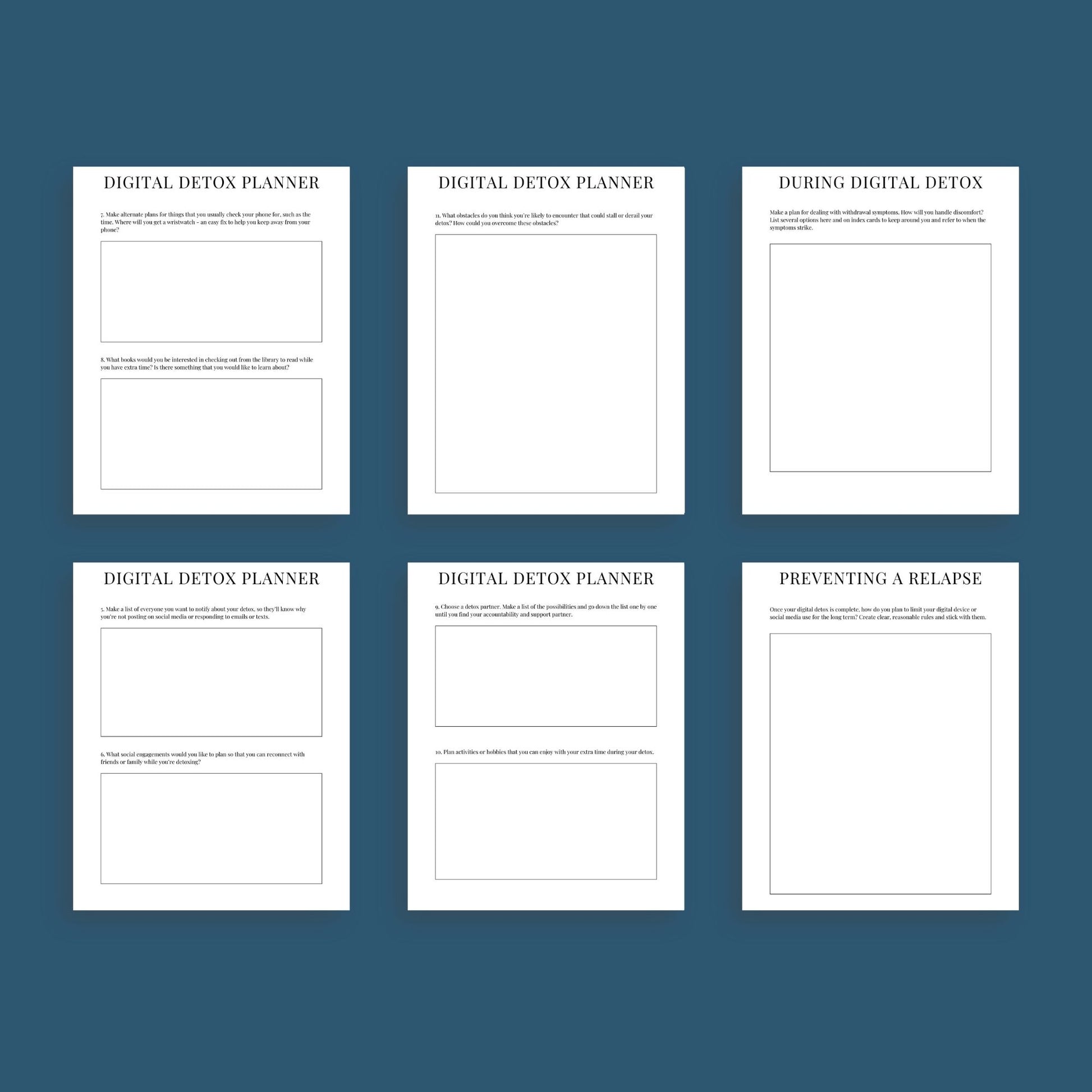The Switch Off Planner – Digital Detox & Mindfulness Tracker for a Balanced Life | Printable PDF