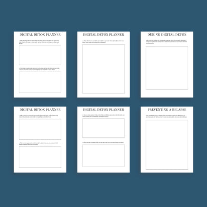 The Switch Off Planner – Digital Detox & Mindfulness Tracker for a Balanced Life | Printable PDF