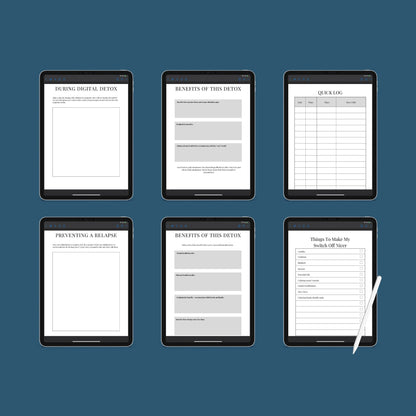 The Switch Off Planner – Digital Detox & Mindfulness Tracker for a Balanced Life | Printable PDF