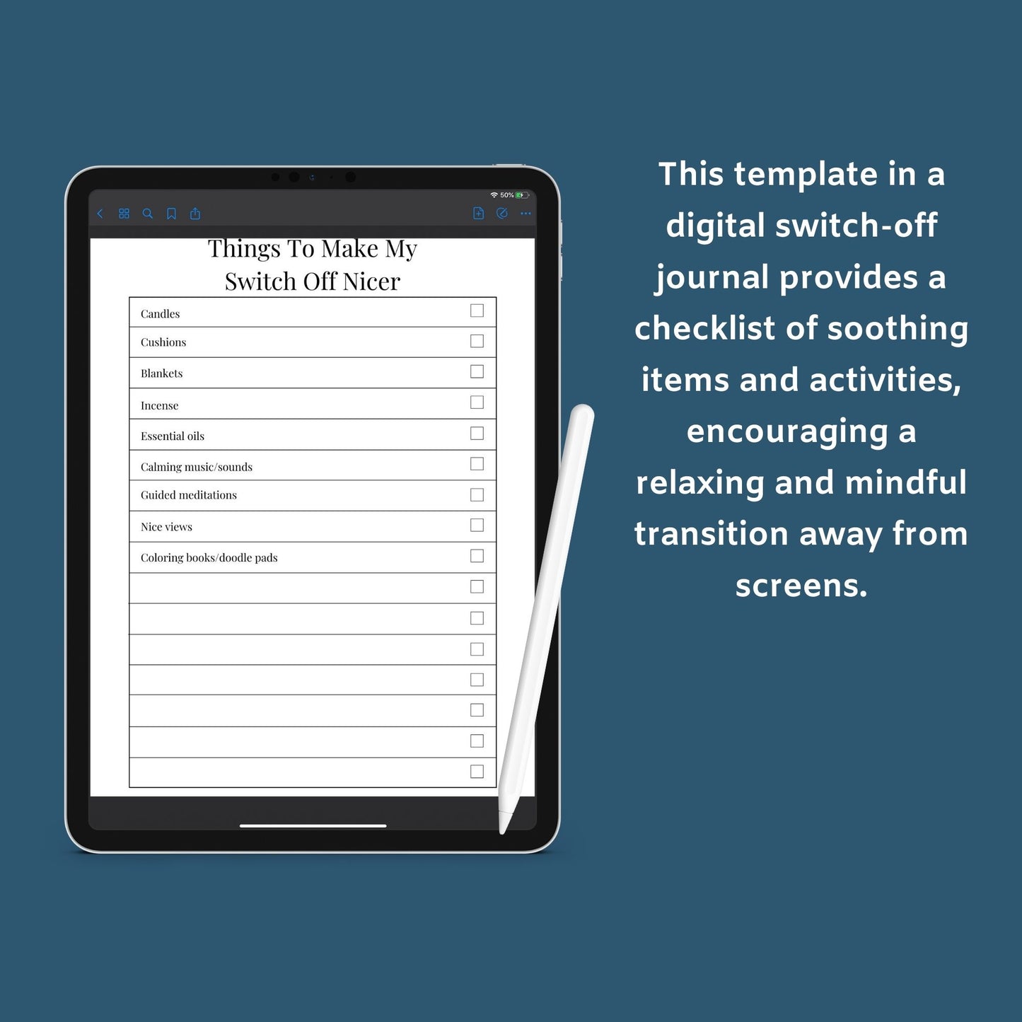 The Switch Off Planner – Digital Detox & Mindfulness Tracker for a Balanced Life | Printable PDF