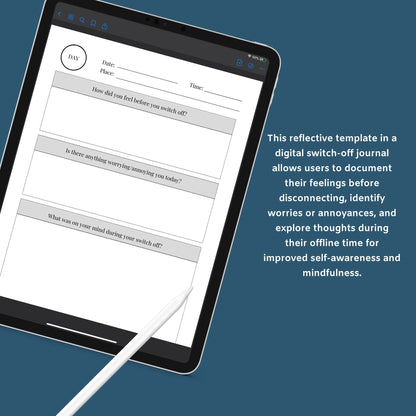 The Switch Off Planner – Digital Detox & Mindfulness Tracker for a Balanced Life | Printable PDF