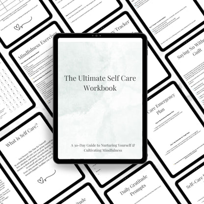 Ultimate Self-Care Workbook | Digital & Printable PDF | Self-Care Planner, Mindfulness Journal, Wellness Tracker (A4 & 8.5x11”)