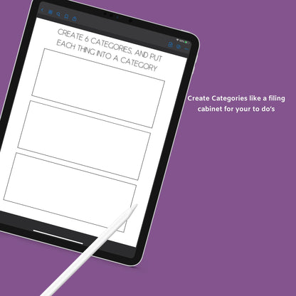 The Overwhelm Journal – Digital Printable Planner to Reduce Stress & Regain Focus | Instant Download