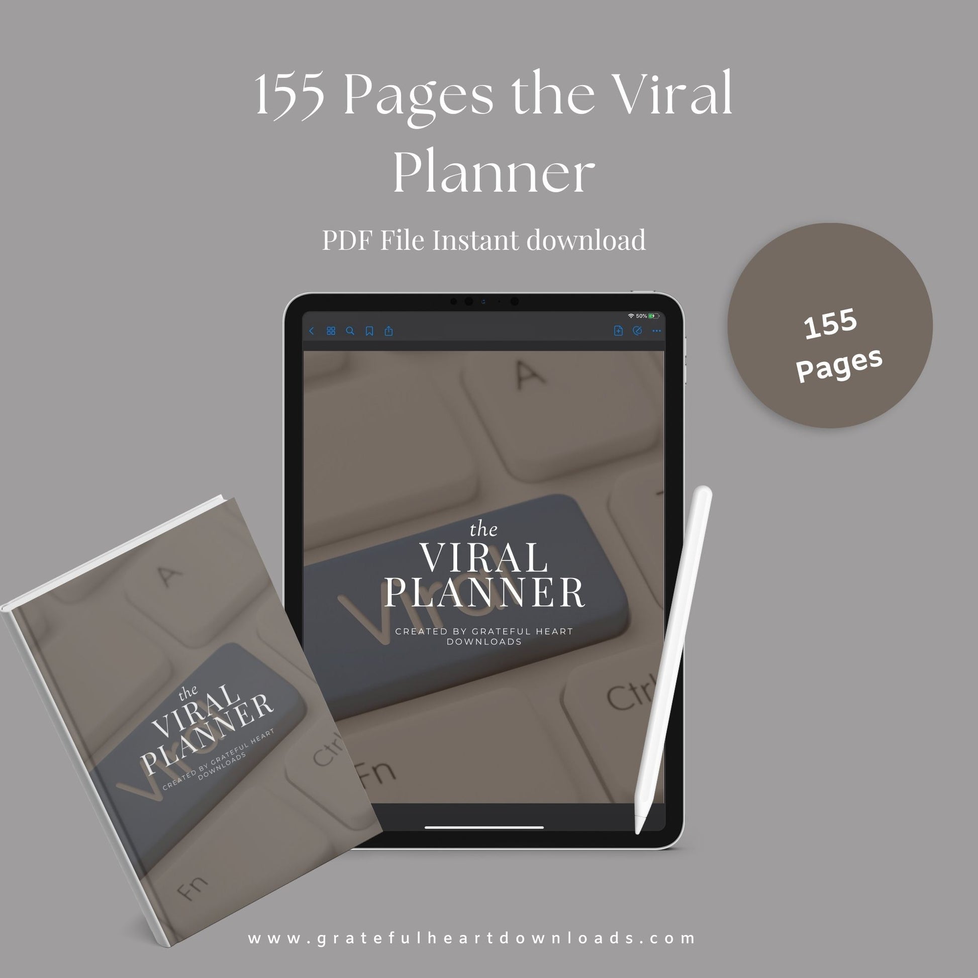 The Viral Planner – Track Social Media Growth & Create High-Engagement Content | Printable PDF