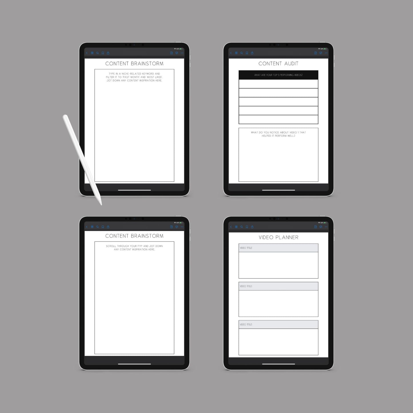 The Viral Planner – Track Social Media Growth & Create High-Engagement Content | Printable PDF