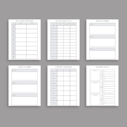 The Viral Planner – Track Social Media Growth & Create High-Engagement Content | Printable PDF