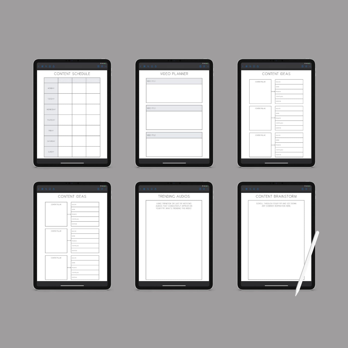 The Viral Planner – Track Social Media Growth & Create High-Engagement Content | Printable PDF