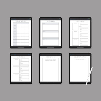 The Viral Planner – Track Social Media Growth & Create High-Engagement Content | Printable PDF