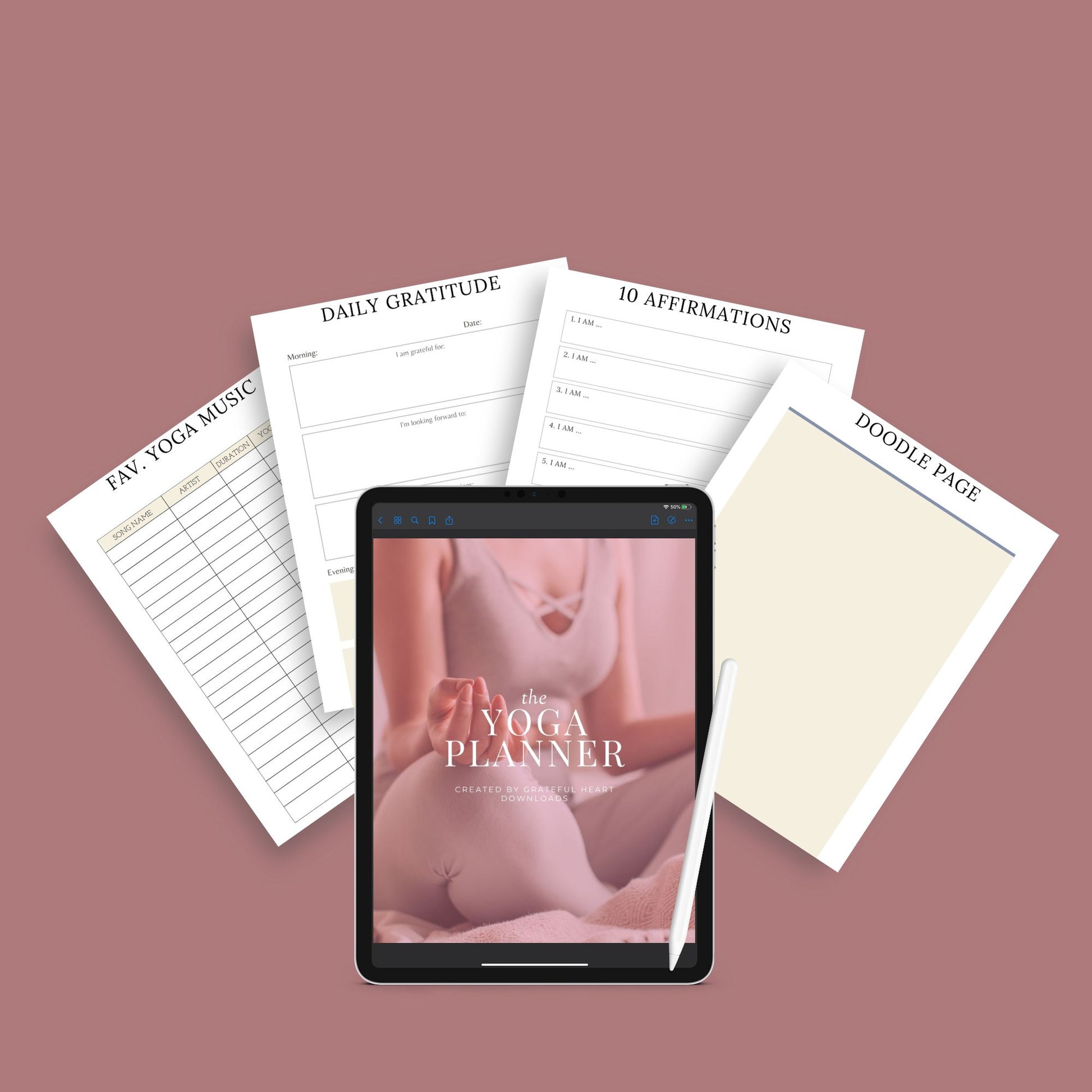 The Yoga Planner: Transform Your Practice & Life – Daily Yoga Journal & Tracker - The Grateful Collective