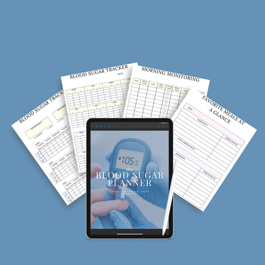 Blood Sugar Planner | Diabetes Log Book | Printable Glucose Tracker PDF