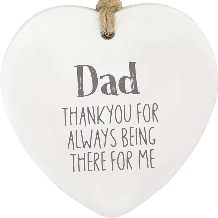 Dad Ceramic Heart – A Thoughtful Keepsake for the Dad You Love - The Grateful Collective