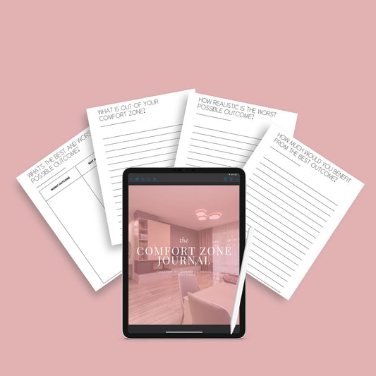 Comfort Zone Journal | Self-Growth & Mindset Planner | Digital PDF