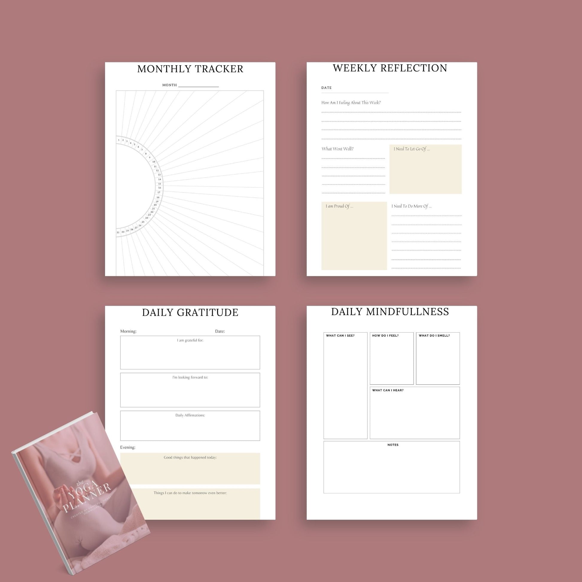 The Yoga Planner: Transform Your Practice & Life – Daily Yoga Journal & Tracker - The Grateful Collective