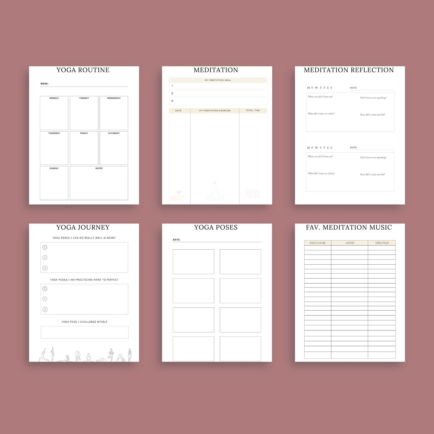 The Yoga Planner: Transform Your Practice & Life – Daily Yoga Journal & Tracker - The Grateful Collective